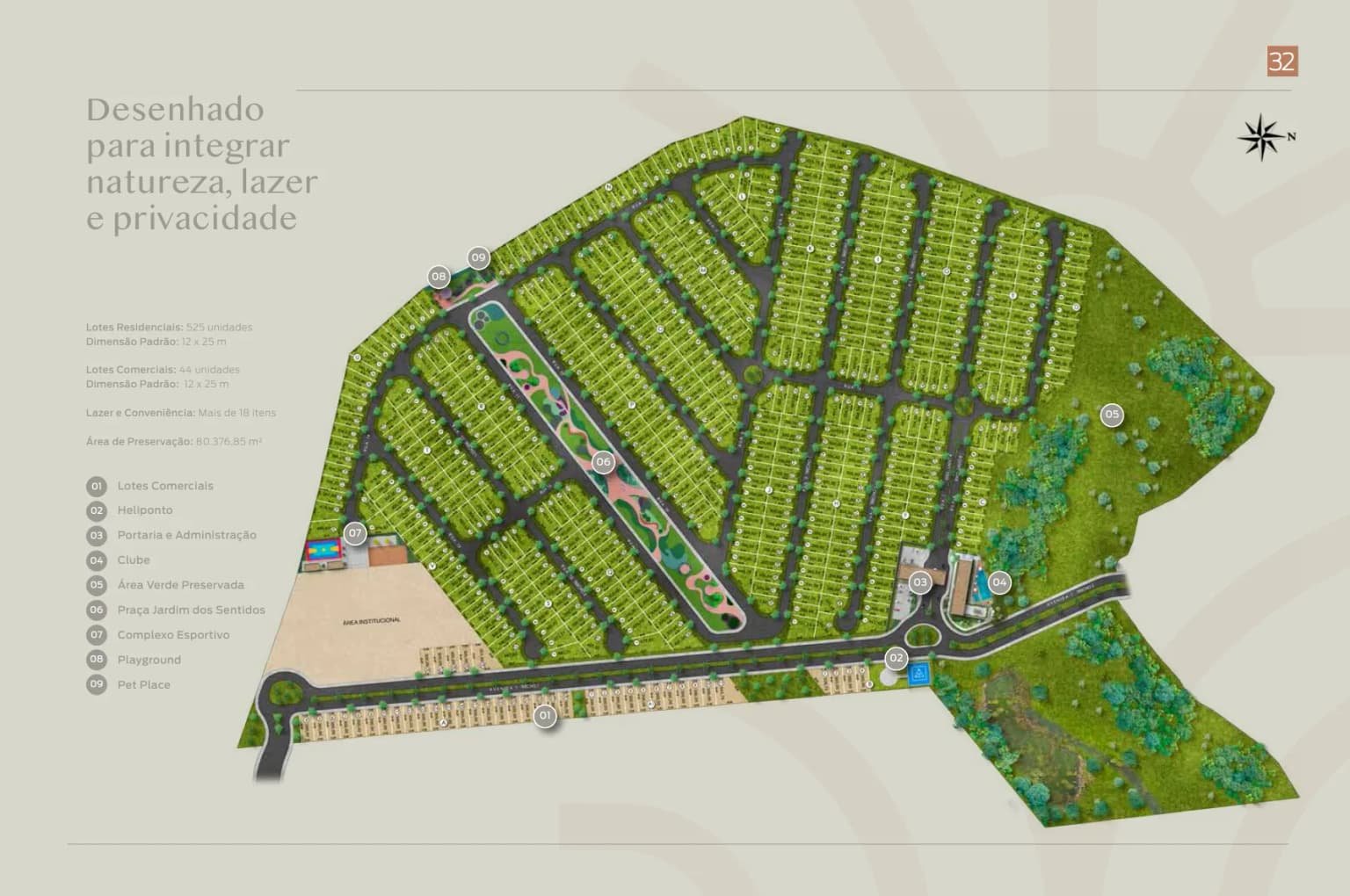 Planta de implantação do Gran Reserva Treviso