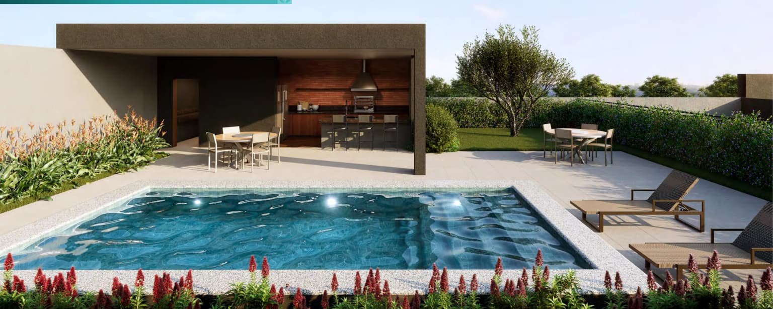 Área da piscina
